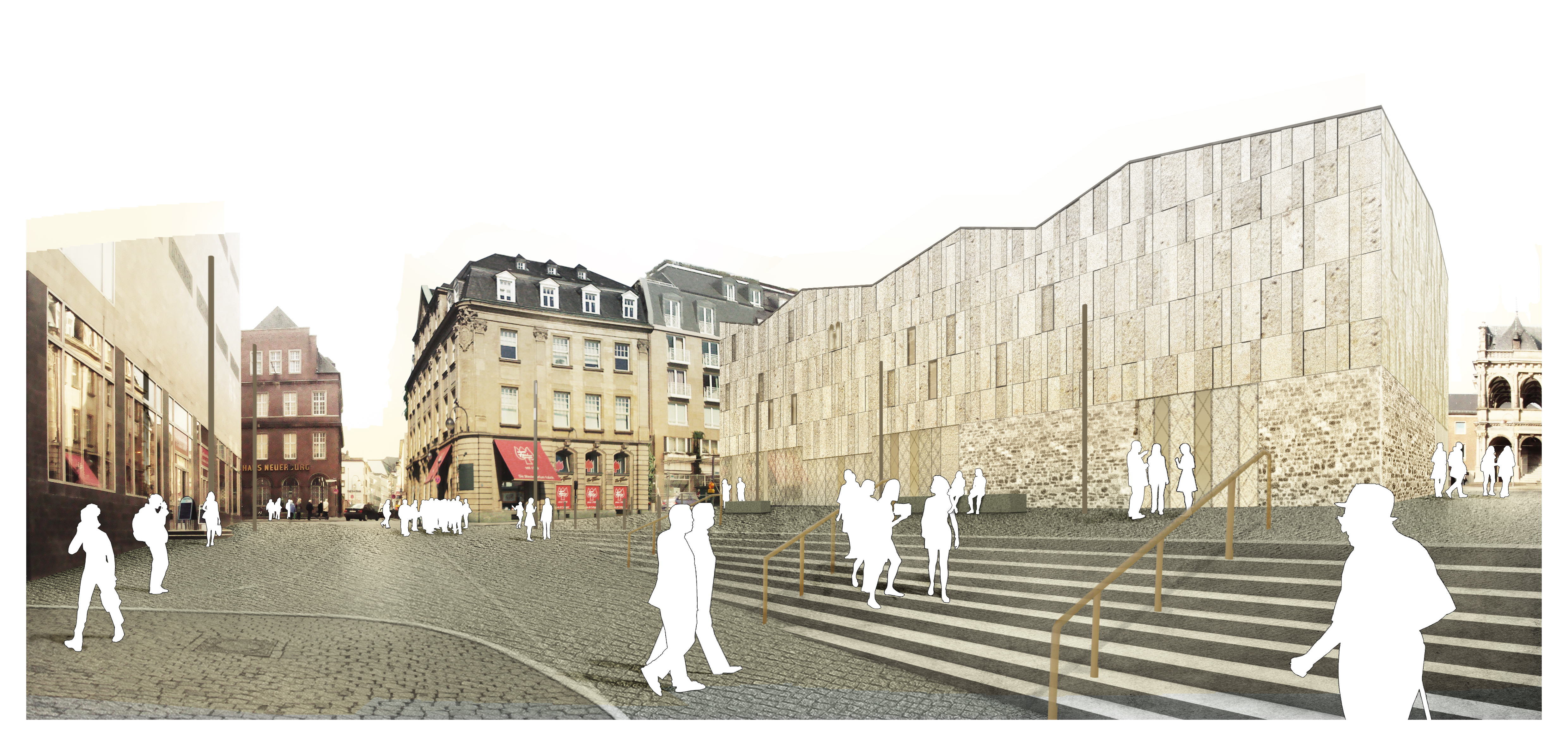 Entwurfsansicht des Museumsbaus