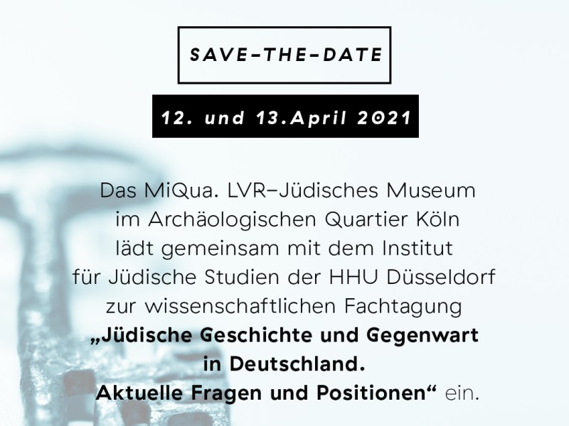 „Jüdische Geschichte und Gegenwart in Deutschland. Aktuelle Fragen und Positionen“