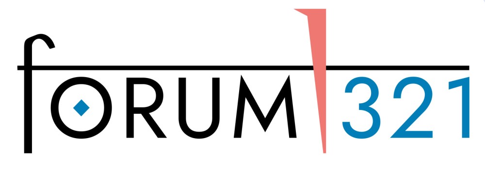Der Schriftzug Forum 321 als Logo